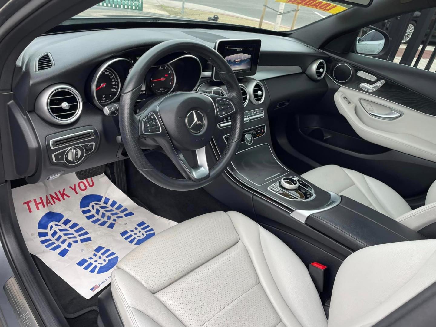 2018 GRAY /BLACK Mercedes-Benz C-Class Hybrid (55SWF4HB6JU) , located at 744 E Miner Ave, Stockton, CA, 95202, (209) 944-5770, 37.956863, -121.282082 - Photo#11